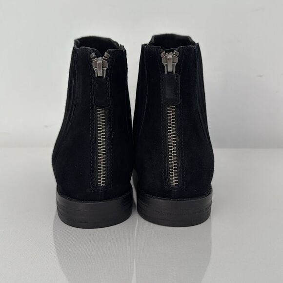 Eileen Fisher Rich Ankle Bootie Round Toe Boots in Black Suede Size 8 - Picture 4 of 6